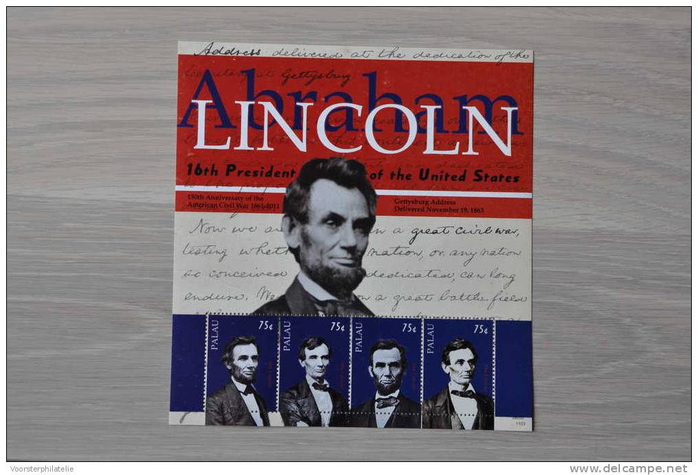 M ++ PALAU 2010 ABRAHAM LINCOLN USA PRESIDENT MNH ** - Palau