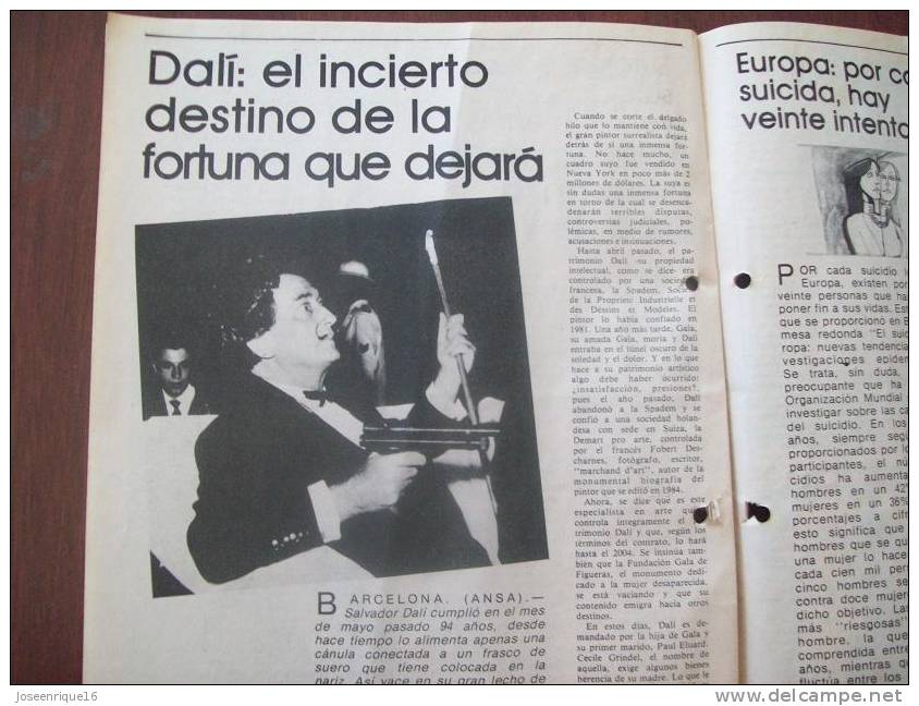 BUSTER KEATON, MUSSOLINI, ONASSIS, DALI  -  URUGUAY 1987 - REVISTA, MAGAZINE. - [2] 1981-1990
