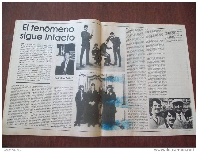 BEATLES FANS CLUB, STRADIVARIUS , URUGUAY 1987 - REVISTA, MAGAZINE. - [2] 1981-1990