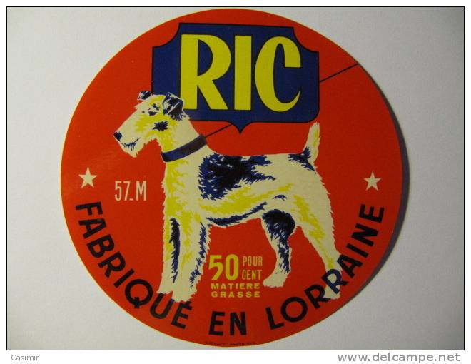 A-57005 - Etiquette De Fromage Chien Ric - Avricourt Moselle - Fromage