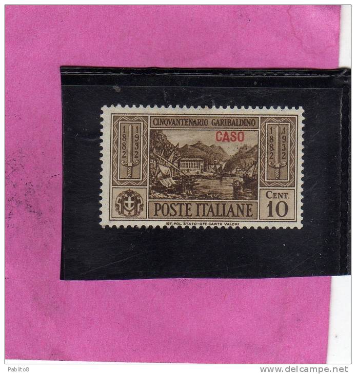 EGEO 1932 CASO GARIBALDI  20 C MNH - Egée (Caso)