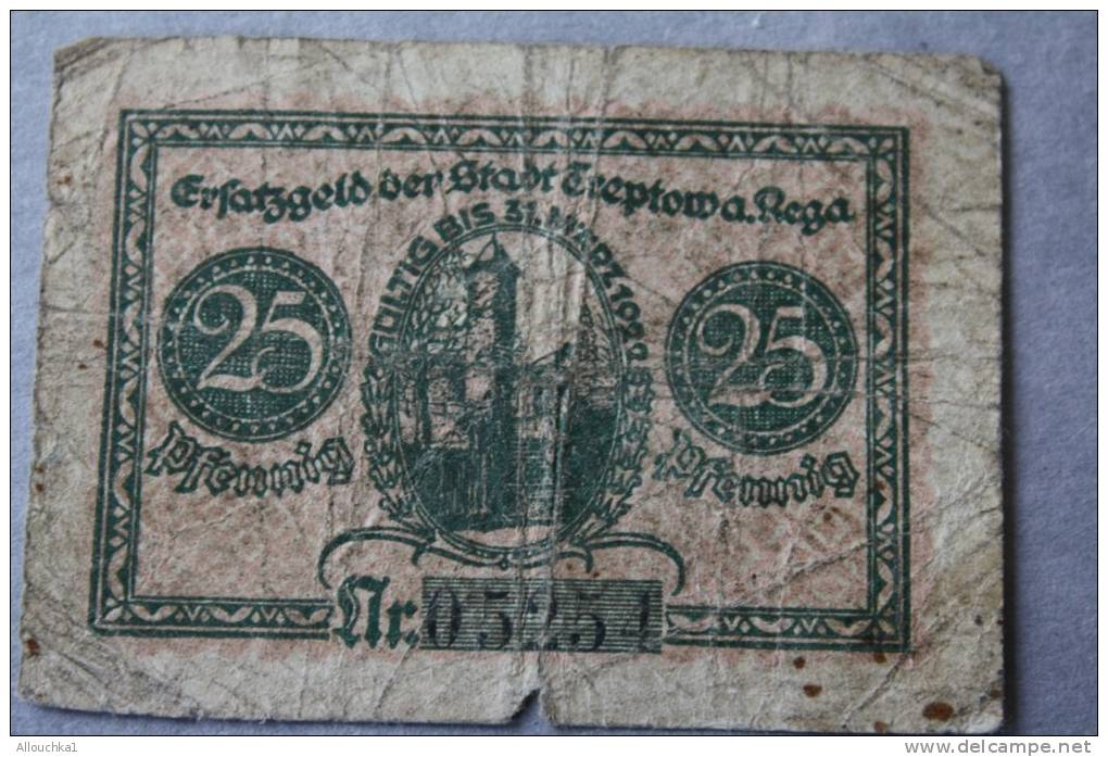 1920 25 PFENNING  ROGA  REICHBanknoten  BERLIN DEUTSCH  GERMANY ALLEMAGNE BILLET  DE BANQUE Banconota  BANK - Autres & Non Classés