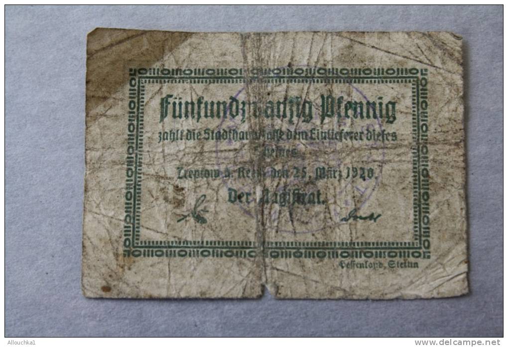 1920 25 PFENNING  ROGA  REICHBanknoten  BERLIN DEUTSCH  GERMANY ALLEMAGNE BILLET  DE BANQUE Banconota  BANK - Otros & Sin Clasificación