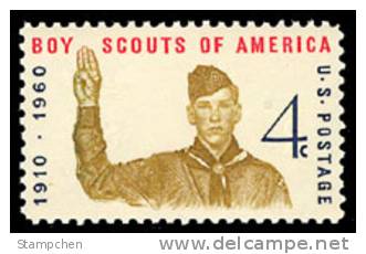 1960 USA Boy Scout Jubilee Stamp Sc#1145 Scouting - Nuevos