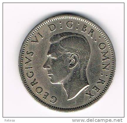 GREAT BRITAIN  2 SHILLINGS  1951 - J. 1 Florin / 2 Schillings