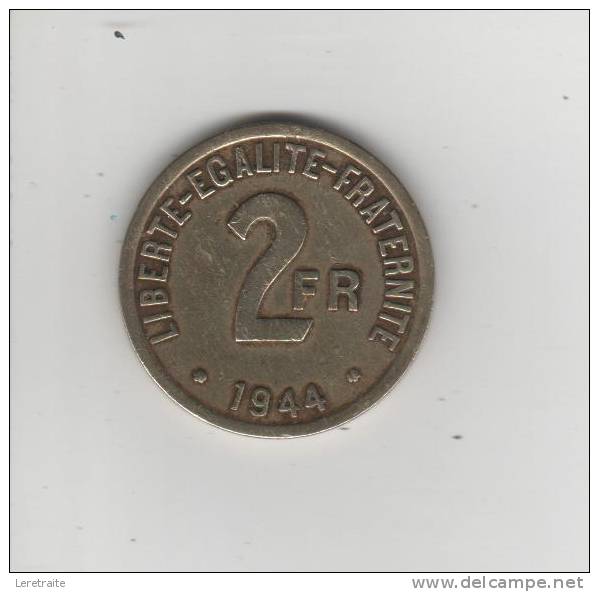 2 FRANCS France Libre 1944 - 2 Francs