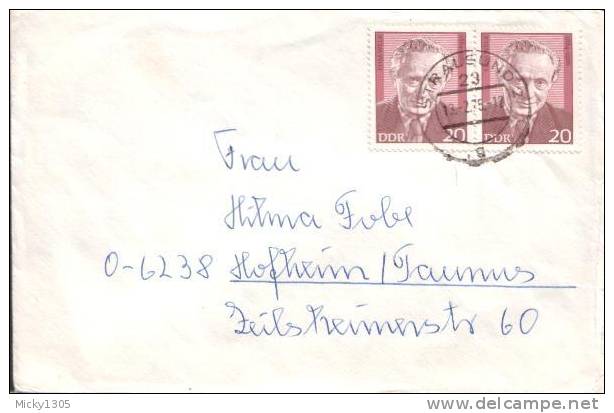 DDR / GDR - Umschlag Echt Gelaufen / Cover Used  (265)- - Briefe U. Dokumente