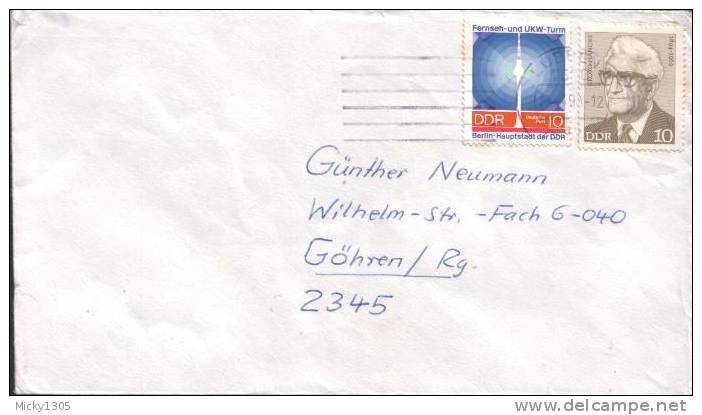 DDR / GDR - Umschlag Echt Gelaufen / Cover Used  (266)- - Cartas & Documentos