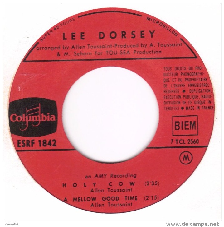 EP 45 RPM (7")  Lee Dorsey " Rain Rain Go Away " - Soul - R&B