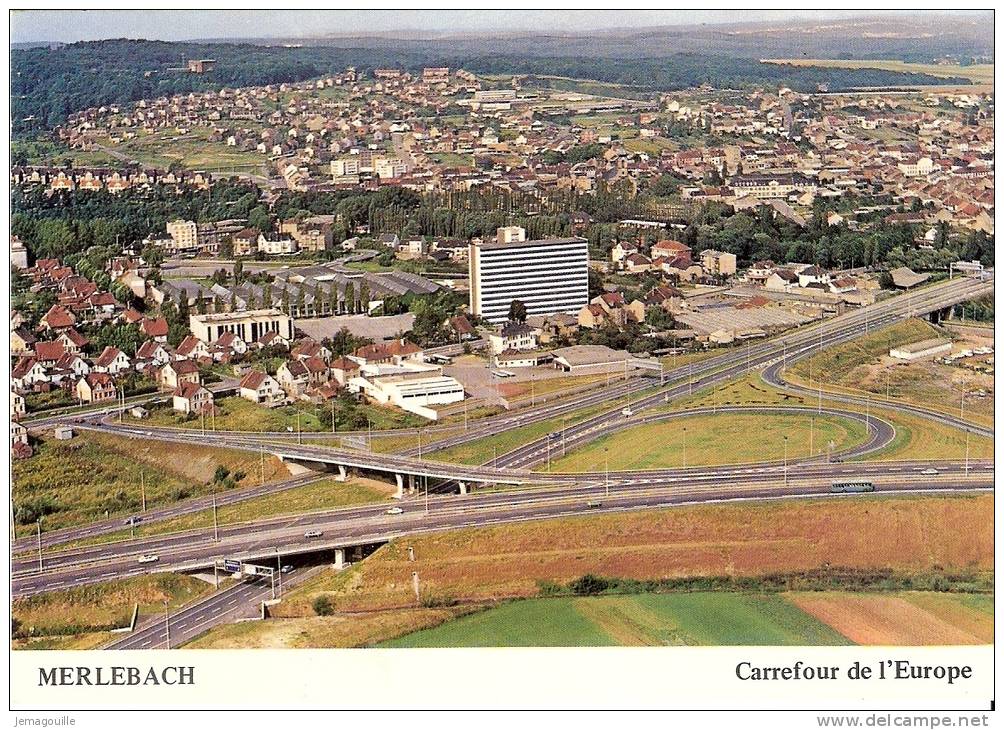 MERLEBACH 57 - Carrefour De L'Europe - Vue Aérienne - Q-2 - Freyming Merlebach