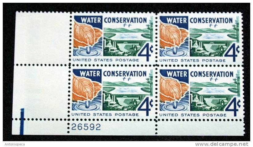 USA 1960 WATER CONSERVATION BLOCK MNH** - Blocchi & Foglietti