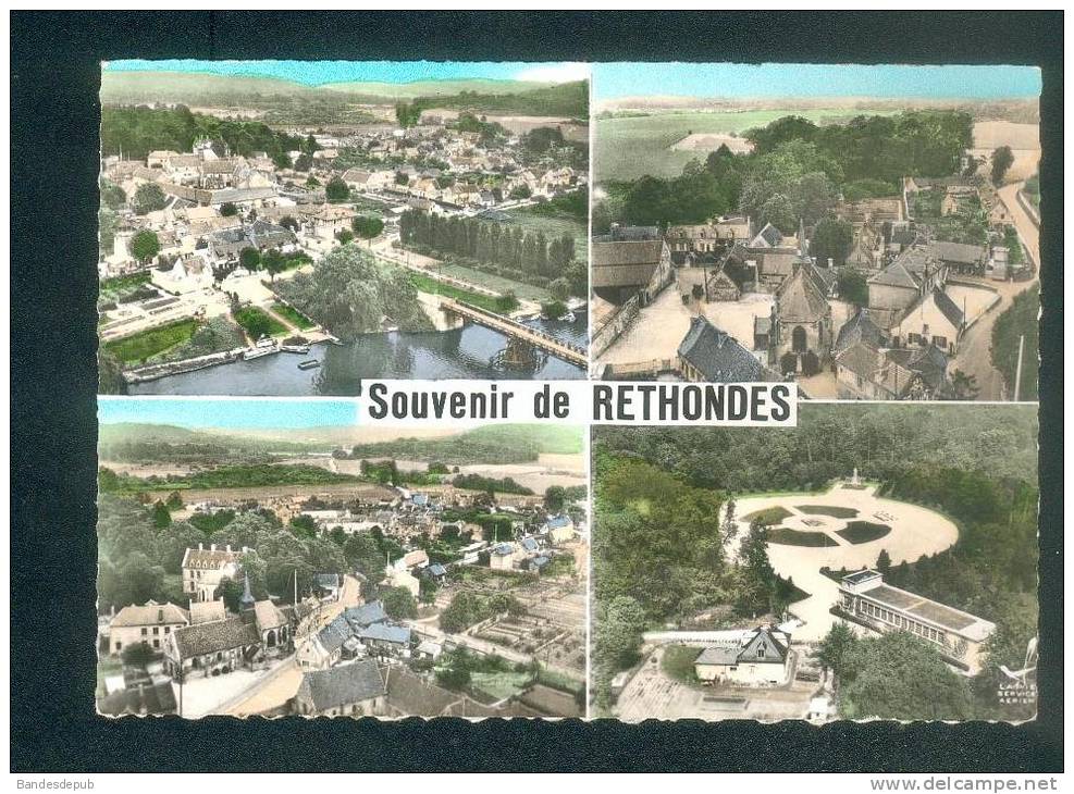 CPSM - Souvenir De RETHONDES (60) - Multivues ( Vue Aérienne Pont Place Eglise Monument De L'Armistice  LAPIE ) - Rethondes