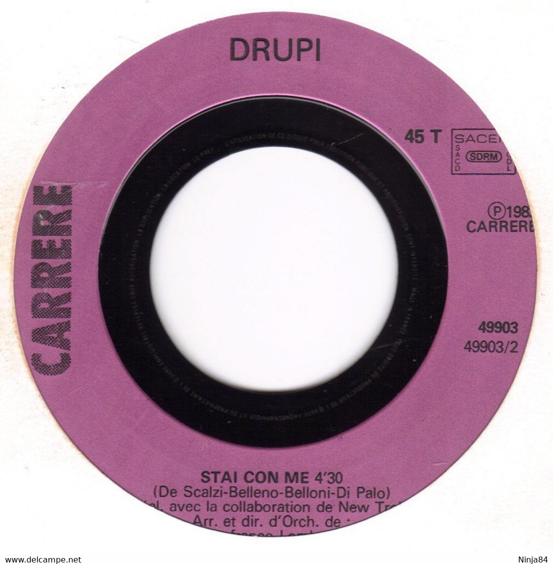 SP 45 RPM (7")  Drupi  "  Soli  " - Altri - Musica Italiana
