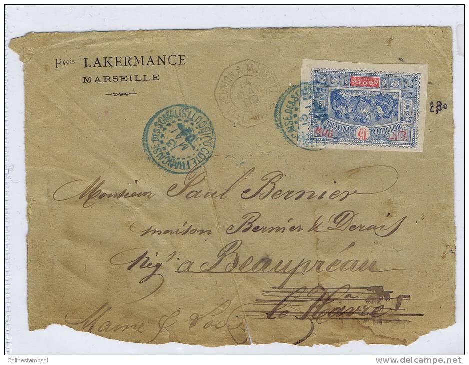 Lettre Obock 1902 A Le Havre Change. Maury Nr  52 - Briefe U. Dokumente