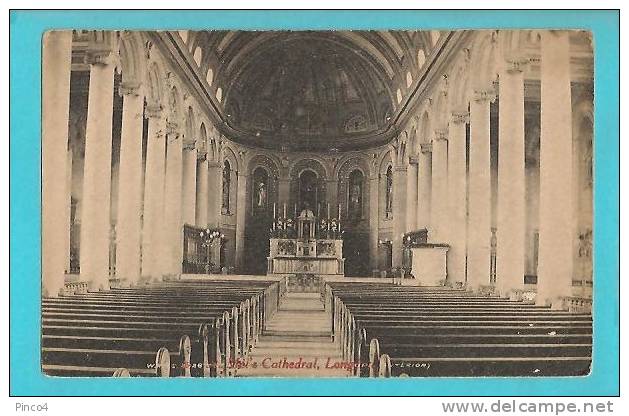 IRLANDA LONGFORD ST. MEL'S CATHEDRAL CARTOLINA FORMATO PICCOLO VIAGGIATA - Longford