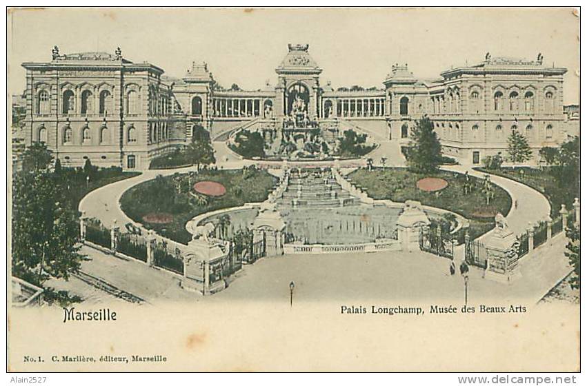 13 - MARSEILLE - Palais Longchamp, Musée Des Beaux Arts (C. Marlière, éditeur, N. 1) - Musea