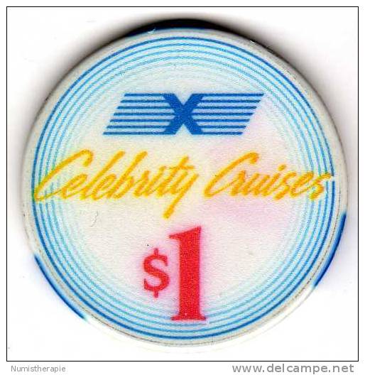 Jeton De Casino Croisière : Celebrity Cruises $1 - Casino