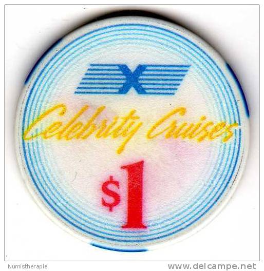 Jeton De Casino Croisière : Celebrity Cruises $1 - Casino