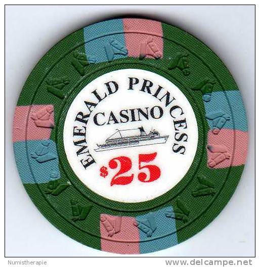 Jeton De Casino Croisière : Emerald Princess Casino $25 - Casino