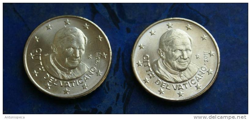 VATICAN 2011 - TWO 50 CENT COINS - Vatikan