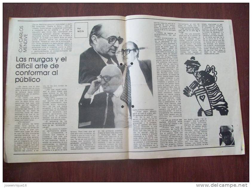 CARLOS MENDIVE, URUGUAY 1987 - REVISTA, MAGAZINE. - [2] 1981-1990