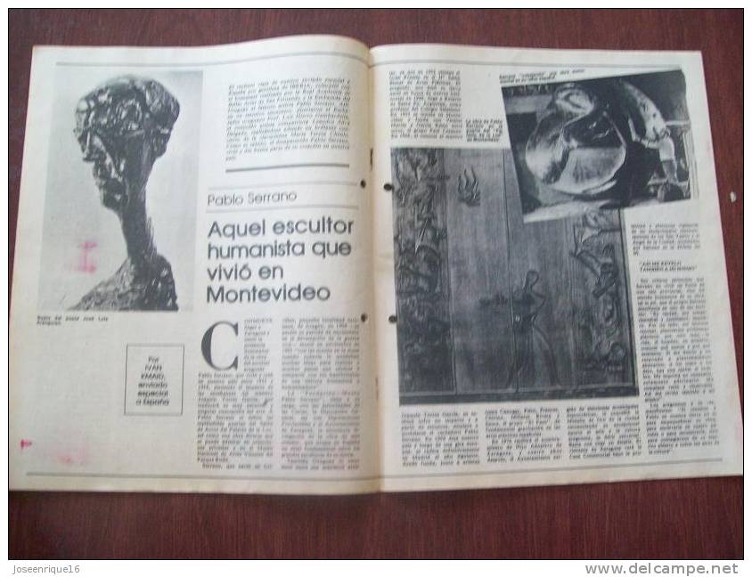 WOJTYLA, PABLO SERRANO, PACO ESPINOLA, CARTIER BRESSON - URUGUAY 1987 - REVISTA, MAGAZINE. - [2] 1981-1990