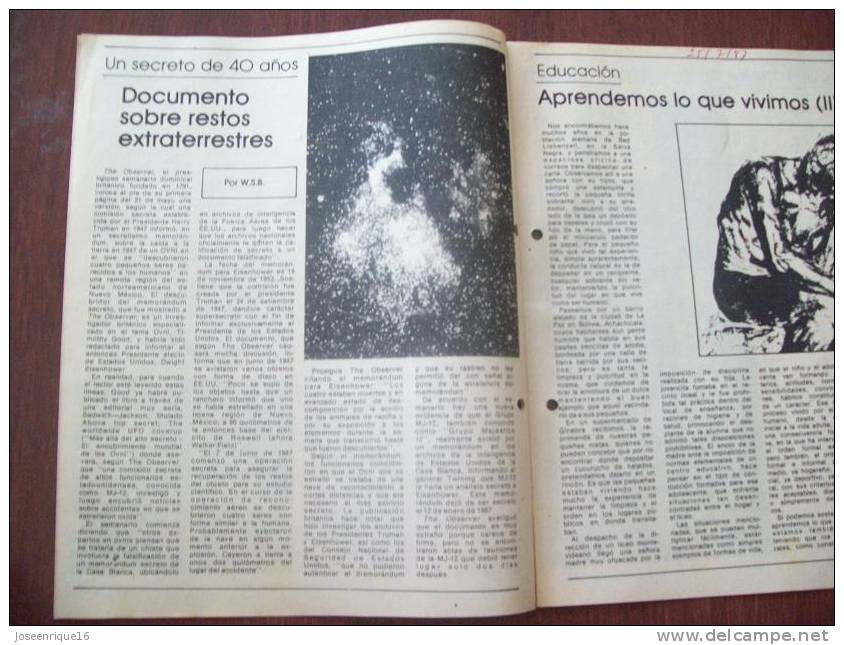 EXTRATERRESTRES, HONG KONG, URUGUAY 1987 - REVISTA, MAGAZINE. - [2] 1981-1990