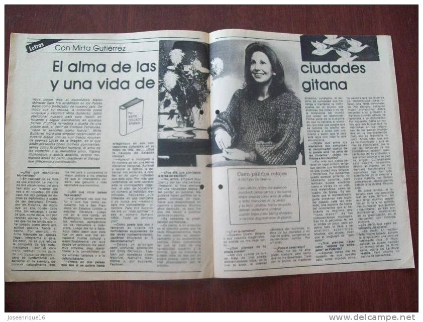 MIRTA GUTIERREZ, MICHAUX - URUGUAY 1987 - REVISTA, MAGAZINE. - [2] 1981-1990