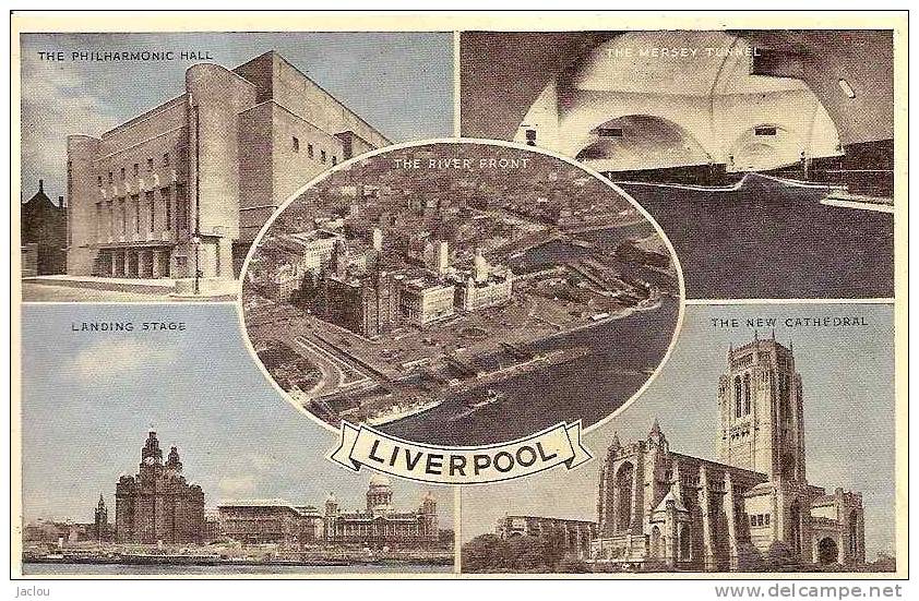 LIVERPOOL MULTI VUES (COLORISEE)   REF 23756 - Liverpool