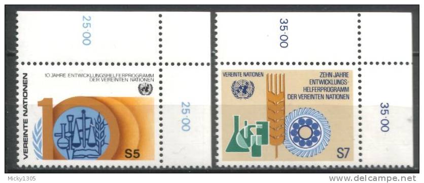 UNO Wien - Mi-Nr 21/22 Postfrisch / MNH ** (w428) - Neufs