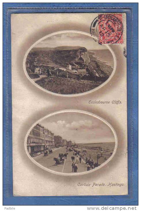 Carte Postale Angleterre  Ecclesbourne Cliffs  Carlisle Parade  Hastings  Trés Beau Plan - Hastings