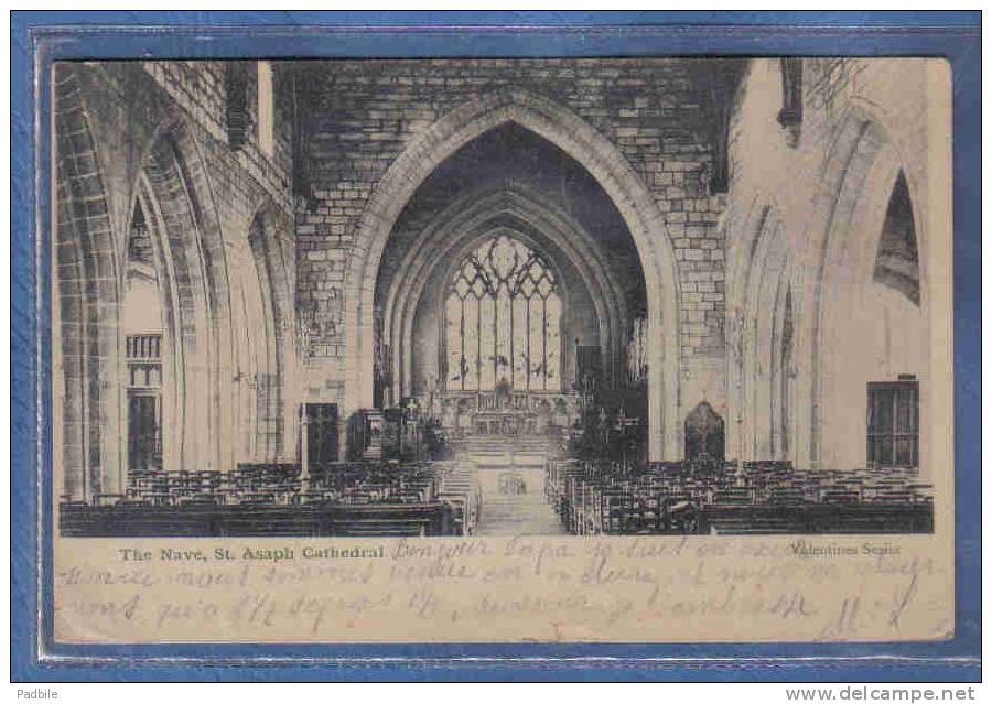 Carte Postale Pays De Galles  The Nave St. Asaph Cathedral Trés Beau Plan - Altri & Non Classificati