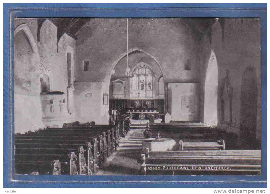 Carte Postale Pays De Galles  Porthcawl  Newton Church  Trés Beau Plan - Glamorgan