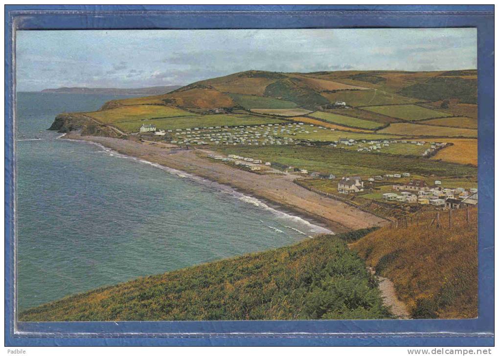 Carte Postale Pays De Galles  Aberystwyth  Clarach Bay  Et Le Camping Caravaning Trés Beau Plan - Cardiganshire