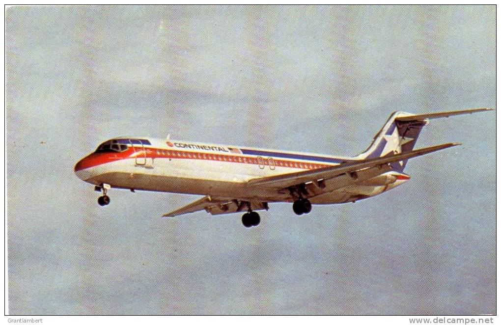 Continental Airlines McDonnell Douglas DC-9 - Mary Jane's Railroad Spec. Inc. Unused - 1946-....: Moderne