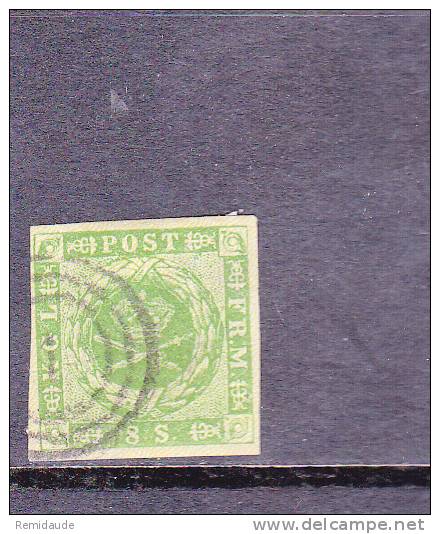 DANEMARK - YVERT N°5 OBLITERE - COTE = 120 EUROS - Used Stamps