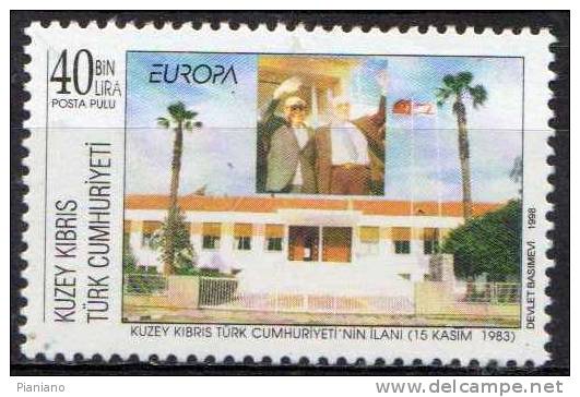 PIA  -  CHYPRE  TUR.  -  1998  : EUROPA  (YV  439-40 ) - 1998