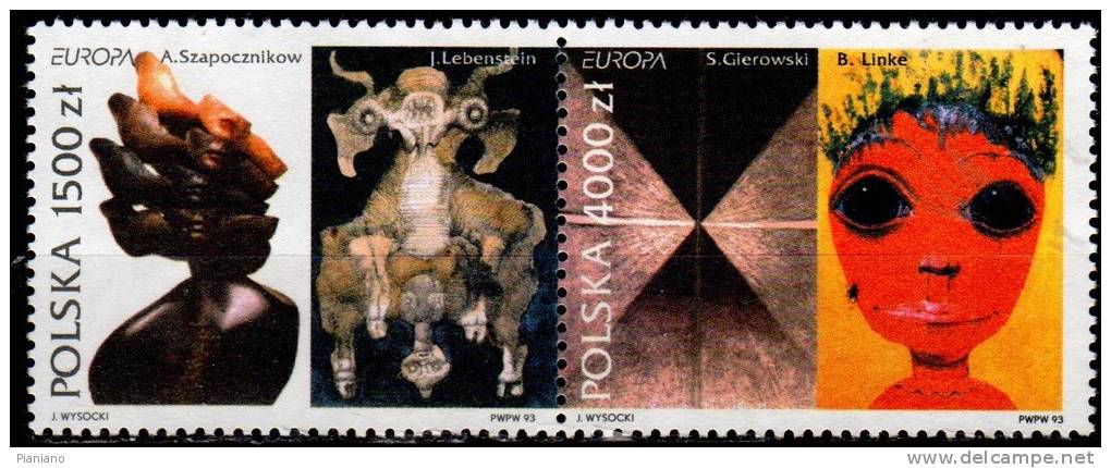 PIA  - POLOGNE -  1993  : Europa  (Yv  3242-43) - Ungebraucht