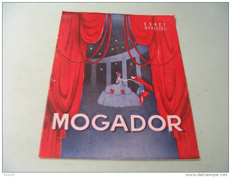 EXACT OFFICIEL REDUIT ...MOGADOR..VIOLETTES IMPERIALES... - Programmes