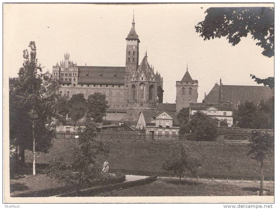 Danzig Foto 13x18 Cm Original Aus 1939/40 Kirche Parkanlage Belebt - Danzig
