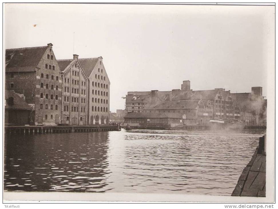 Danzig Foto 13x18 Cm Original Aus 1939/40 Lagerhäuser Silo Links Lagerei Johannes Ick Spedition Bromberg Danzig Hamburg - Danzig