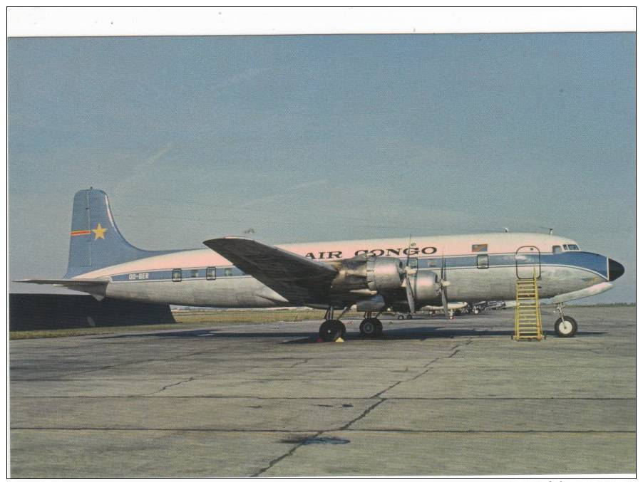 AIR CONGO DOUGLAS DC6 1 AIRCRAFT (A22931) - 1946-....: Era Moderna