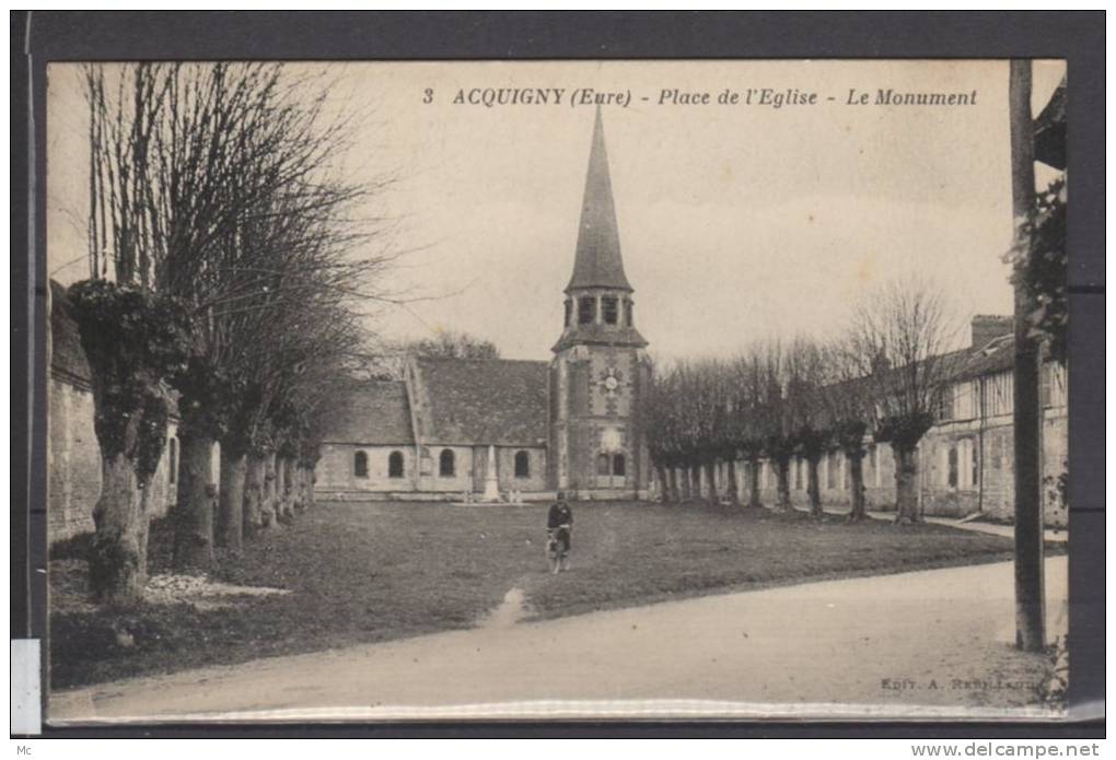 27 - Acquigny - Place De L'Eglise - Le Monument - Acquigny