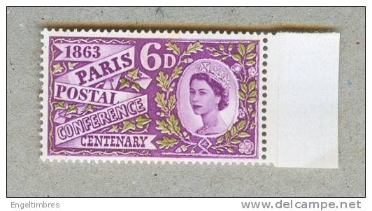 Great Britain 1963 PARIS - PHOS0PHOR Issue - Sg 636p - Unused Stamps