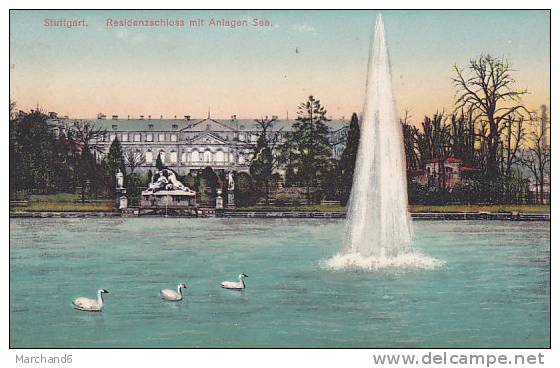 STUTTGART RESIDENZSCHLOSS MIT ANLAGEN SEE H & V St - Stuttgart