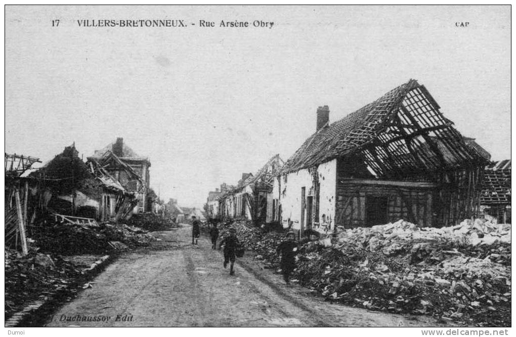 VILLERS BRETONNEUX    -  Rue Arsène Obry - Villers Bretonneux