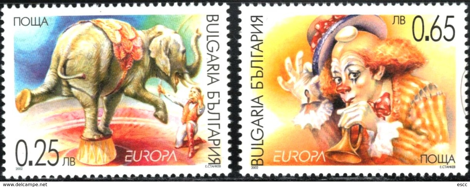 Mint Stamps  Europa CEPT 2002  From Bulgaria - 2002