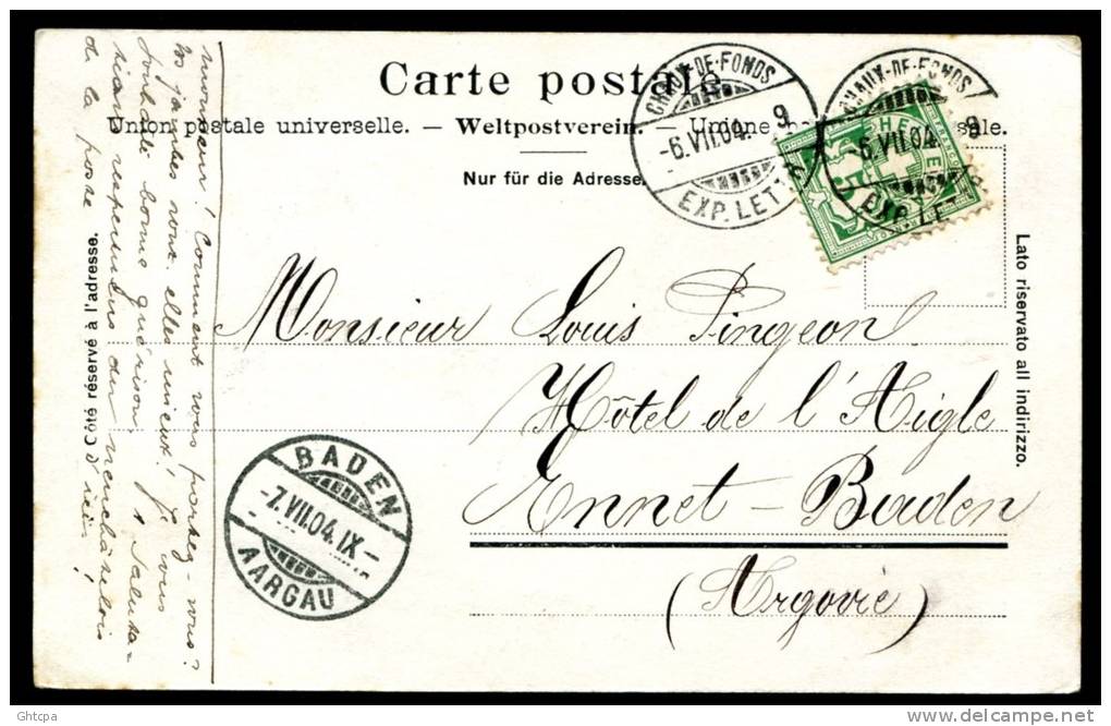 CPA. SUISSE. LA CHAUX-DE-FONDS. Rue Léopold Robert. - Autres & Non Classés