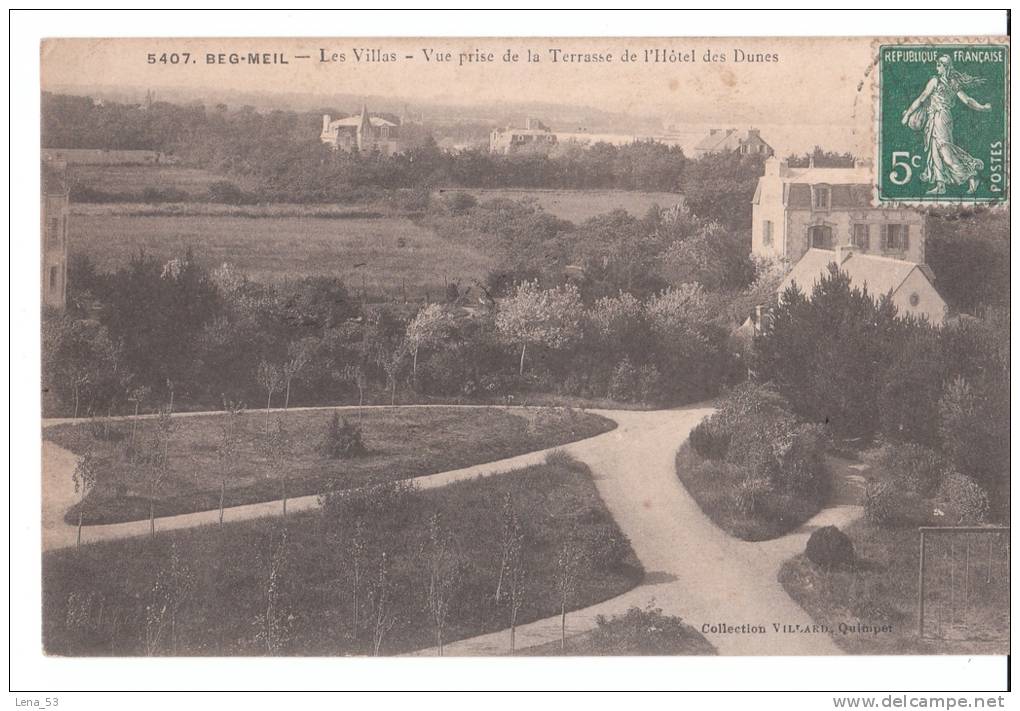 5407   -   Beg-Meil   -    Les Villas - Vue De La Terrasse De L´hôtel Des Dunes - Beg Meil