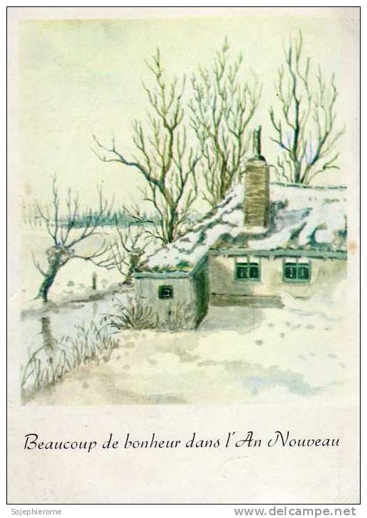 Paysage D´hiver Peint à La Bouche Par C. F. Riet - Paintings